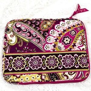 VERA BRADLEY iPad / Tablet Case in Very Berry Paisley pattern 8” x 10” x 1”